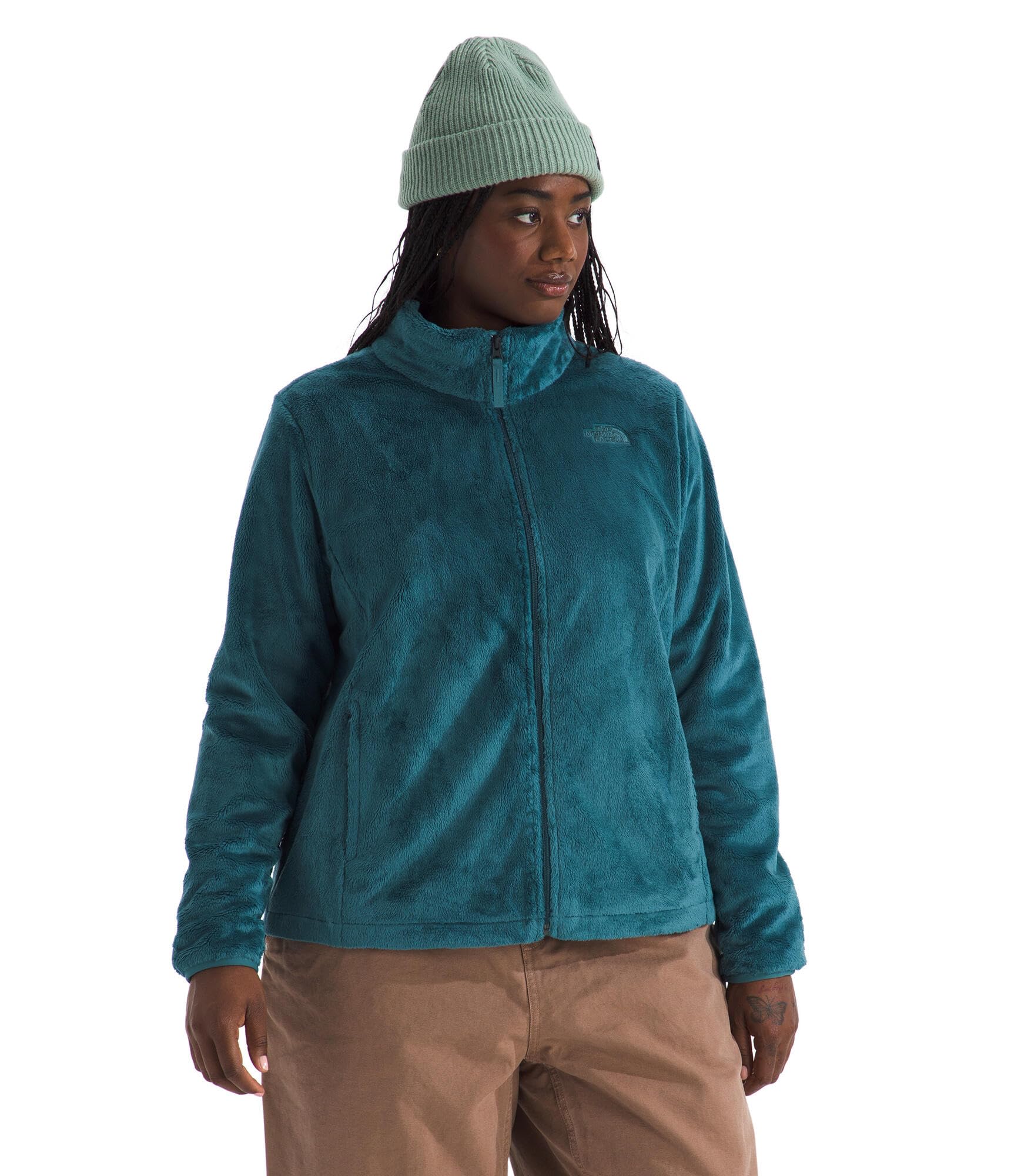 The North Face Women's Osito Full Zip Fleece Jacket (Standard & Plus Size) | Soft & Lightweight Fleece, Secure Zip Hand Pockets, Elastic Cuffs, Space, Large Image