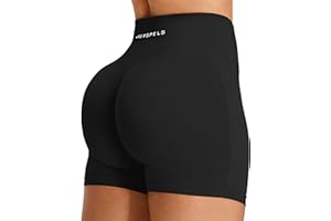 JOYSPELS Seamless Booty Workout Shorts for Women High Waist Scrunch Bums Ruched Womens Gym Yoga Running Biker Athletic Shorts