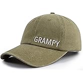 Grandpa Hats for Men Grandfather, Adjustable Cotton Embroidered Grampy Gifts Baseball Cap