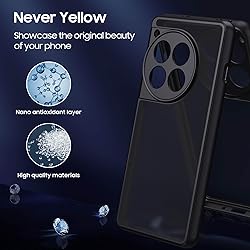 MAKAVO for OnePlus 12R Case, Translucent Matte