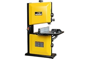 Woodskil 3-Amp 9-Inch Band Saw, 2500FPM Benchtop Bandsaw with Removable Safty Key, Cast Aluminum Table, Steel Base for woodworking