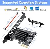 ACTIMED 2-Port SATA III 6Gbps PCI Express Expansion Card for SSD HDD view 7