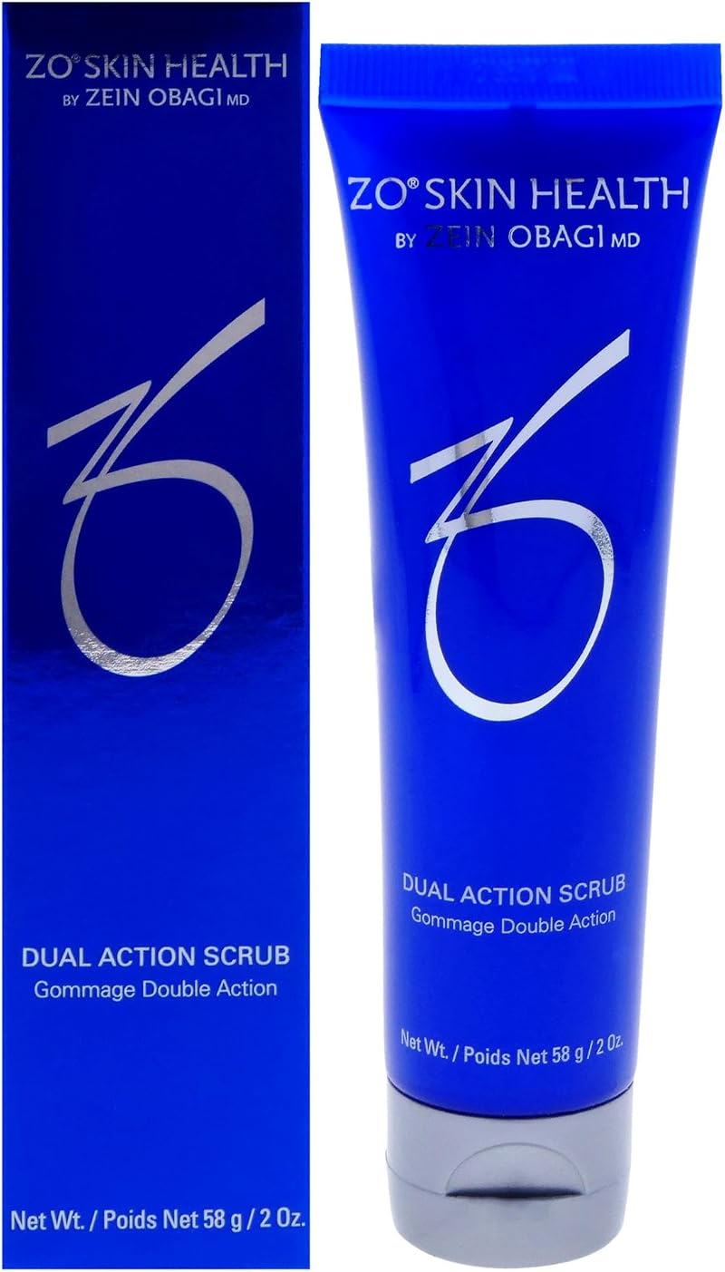 ZO Skin Health Dual Action Scrub Unisex 2 oz Exfoliator Gentle Breakout Clear