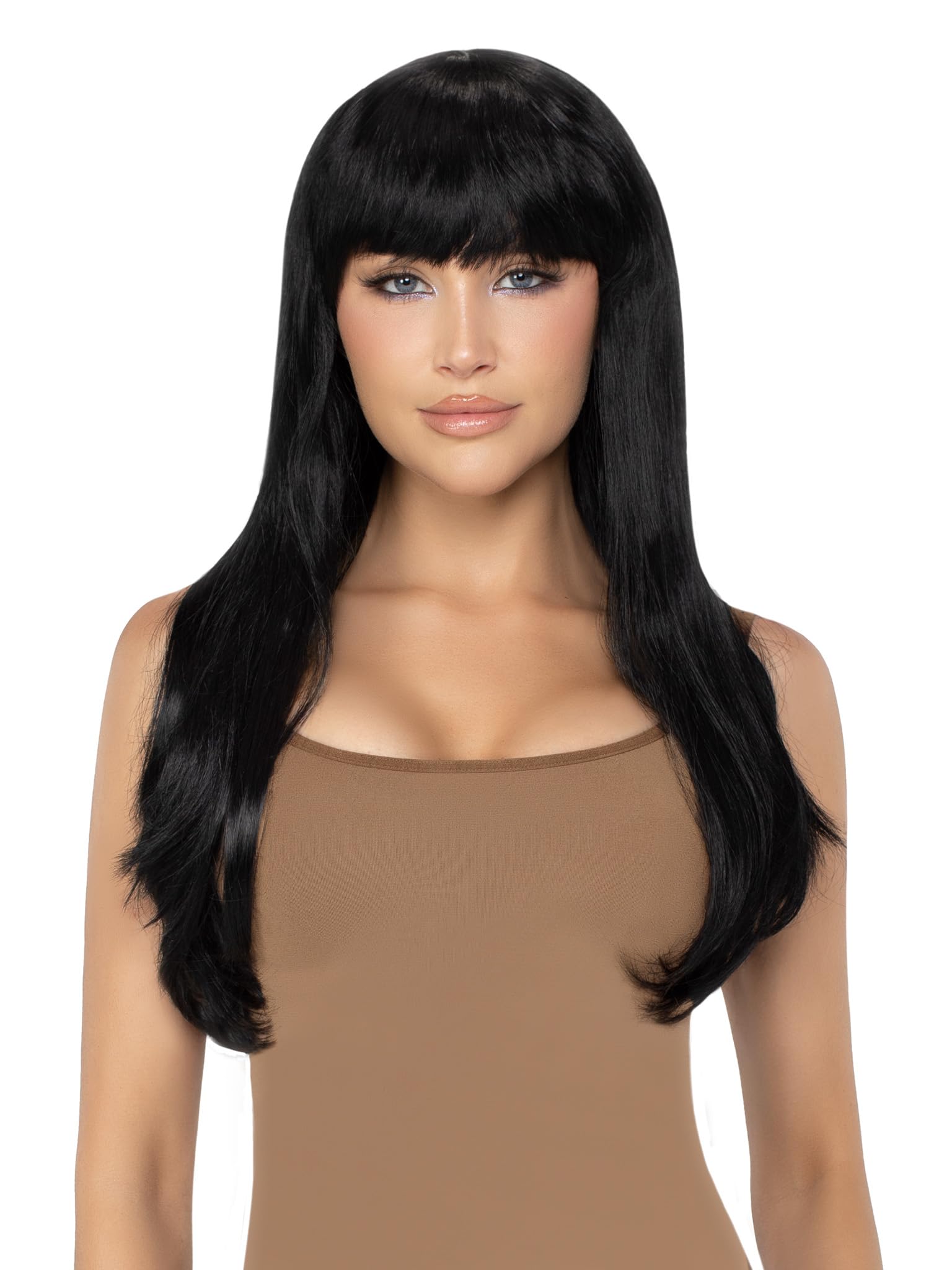 Leg Avenue Bangin' Long Straight Wig, Black