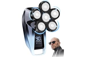 COSUIOVEI Head Shaver for Men,Bald Head Shavers,Electric Razor for Men Head Shaver Cordless,Man Electric Shavers for Face Wet and Dry, 6 in 1 Shaver for Bald Heads Rechargeable,Travel Hair Shaving Grooming Kit