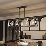 Espird Black Gold Dining Room Light Fixture - 5