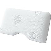 EGOHOME Cervical Neck Pillow, Side Sleeper Pillow for Sleeping, Aloe Vera Infused Memory Foam Pillow for Neck Pain Relief, Ergonomic Neck Support Pillow for Side Back Stomach Sleepers, 30x16 Inches