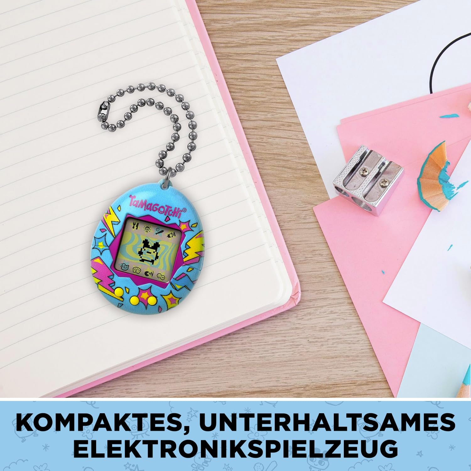 Bandai - Tamagotchi - Tamagotchi Original - Lightning - Elektronisches virtuelles Tier mit Farbdisplay, 3 Tasten und Spielen - Interaktives Tier auf Deutsch - Kinderspielzeug ab 8 Jahren - 42923 4
