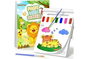 PERRYHOME Paint with Water Coloring Books for Kids,Mess Free Toddler Watercolor Painting Set,Animal Arts and Crafts Toys-Birthday Christmas Gifts for Toddlers Girls Ages 3 4 5 6 7 8