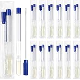 TrelaCo 25 Pcs Transport Swab with Preservation Gel, Plastic Shaft with Rayon Tip for Sample Collection and Recovery
