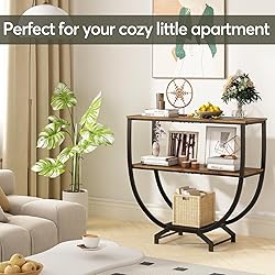GILLAS 3 Tier Console Tables, 30" Height Entryway