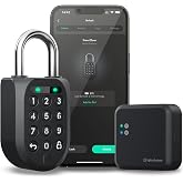 igloohome Waterproof Smart Padlock 2 (SP2) &amp; WiFi Bridge Bundle - Control Your Locks remotely with The Mobile app (iOS/Android) &amp; Alexa