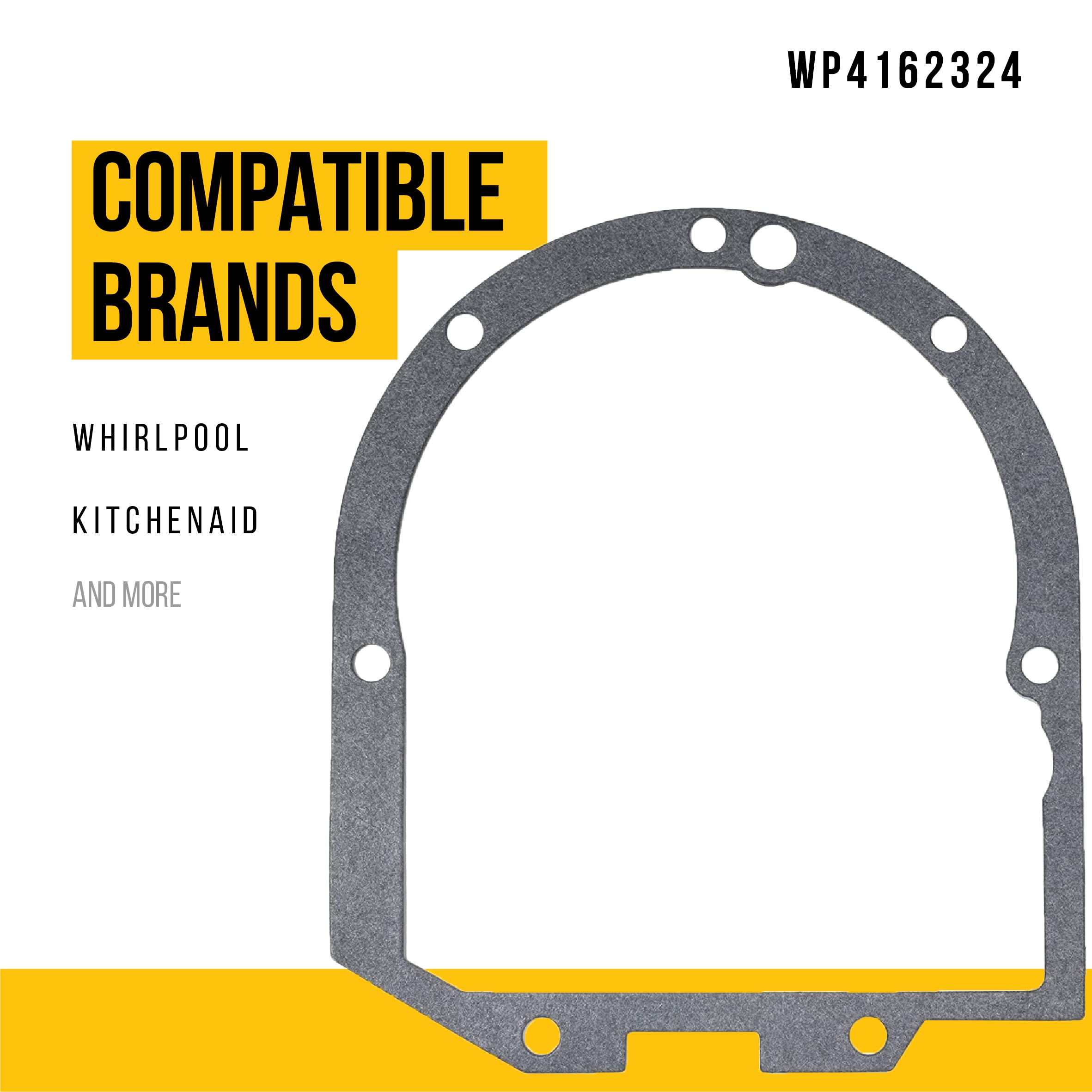 WP4162324 4162324 Transmission Case Gasket - Compatible Whirlpool KitchenAid Mixer Parts - Replaces AP6009161 557511 PS11742306 - Exact Fit for Stand Mixers, Made of Durable Materials