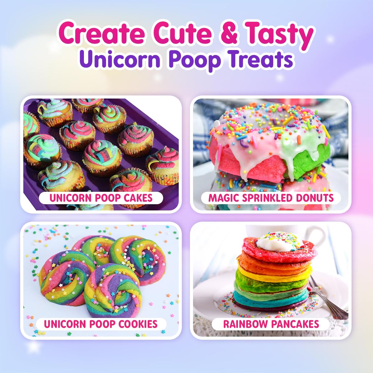 Playz Unicorn Poop Candy Making Science Kit for Kids Ages 8-12 Years Old - Food Science Chemistry Kid Science Kit with 32 Experiments to Make Chocolates, Educational Science Kits for Boy & Girls