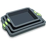 To encounter Silicone Baking Pans Set, 4 Pieces Nonstick Bakeware Set with Baking Pans, Baking Sheets, Cookie Sheets, Cake Pa