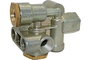 LNKVORX 110500 Spring Brake Control Valve - Trailer Brake Priority with 3/8" Ports - Replaces Sealco 110500X, 170.110500, 065438, 51131 - Valve-Spring Brake Control for Truck Trailer Parking Stop