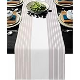 Geometric Table Runner Dresser Scarf 18x72inch Linen Burlap Table Runners Non-Slip Heat Resistant Cloth Placemat Home Decor f