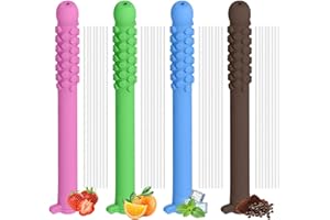 FULULUER 16 Pcs Chewable Essential Oil Breath Stick, Chewable Breather Sticks, Improve Pen Biting and Smoking Habits, Small Size for Portable Use, Suitable for Carrying Around