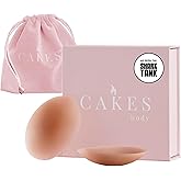 CAKES Body® grippy (Non-Adhesive) Circle Nipple Covers for Women - Silicone Nipple Covers with Travel Pouch