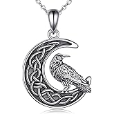 JERWLI Raven/Blue Jay/Parrot/Owl/Eagle/Phoenix Necklace for Women 925 Sterling Sliver Bird Jewelry Gifts for Women