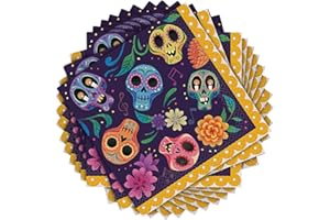 Unique Multicolor Disney Coco Luncheon Napkins (16 count) - Bright and Fun Design, Perfect for Disney Themed Parties