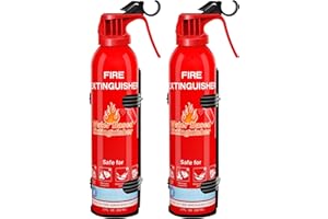 ZIQIANHARD Fire Extinguisher for Home with Mount, 2 Pack Upgraded 8-in-1 Portable Fire Extinguishers For Vehicle Car Boat Marine Kitchen Emergency Supplies, Water-Based Extinguisher For A, B, C, K Fire Types