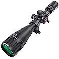 SNIPER MT 6-24x50 Rifle Scope with Red/Green/Blue Illuminated Reticle Riflescope, Adjustable Objective