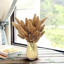CATTREE Artificial Gold Plants Plastic Fake Grass