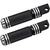 NTHREEAUTO Mounting Footpegs, Male Billet Footrests, Motorcycle Passenger Pedals Compatible with Harley Sportster, Dyna, Road King
