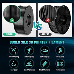 SUNLU 3D Printer Filament Bundle, PLA+ Silk
