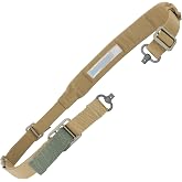 Blue Force Gear Vickers Padded Sling with Swivels | Quick-Adjust 2-Point Sling, 1.25 Inch Steel QD Swivel