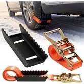 Tire Metal Gripper 2-Pack, 7" Traction with Break Guard for SUV/Truck | 7" Steel Teeth, Anti-Break. Quick Install, No Need to Move Vehicle. Fits 56" Straps. For Snow/Mud/Sand/Ice