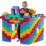 Amazon.com: 48 pc BiggoBlocks Jumbo Blocks Set | Made in The USA | 40 ...