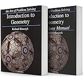 Art of Problem Solving (AoPS) Series, Introduction to Geometry 2 Books Set of Text and Solution by Richard Rusczyk