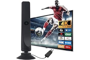 KOYETUBS TV Antenna,TV Antenna Indoor, HD Antenna for Smart TV and All TV,TV Antenna for Local Channels,Support 4K 1080p with Signal Booster Antenna TV Digital HD Indoor & Outdoor
