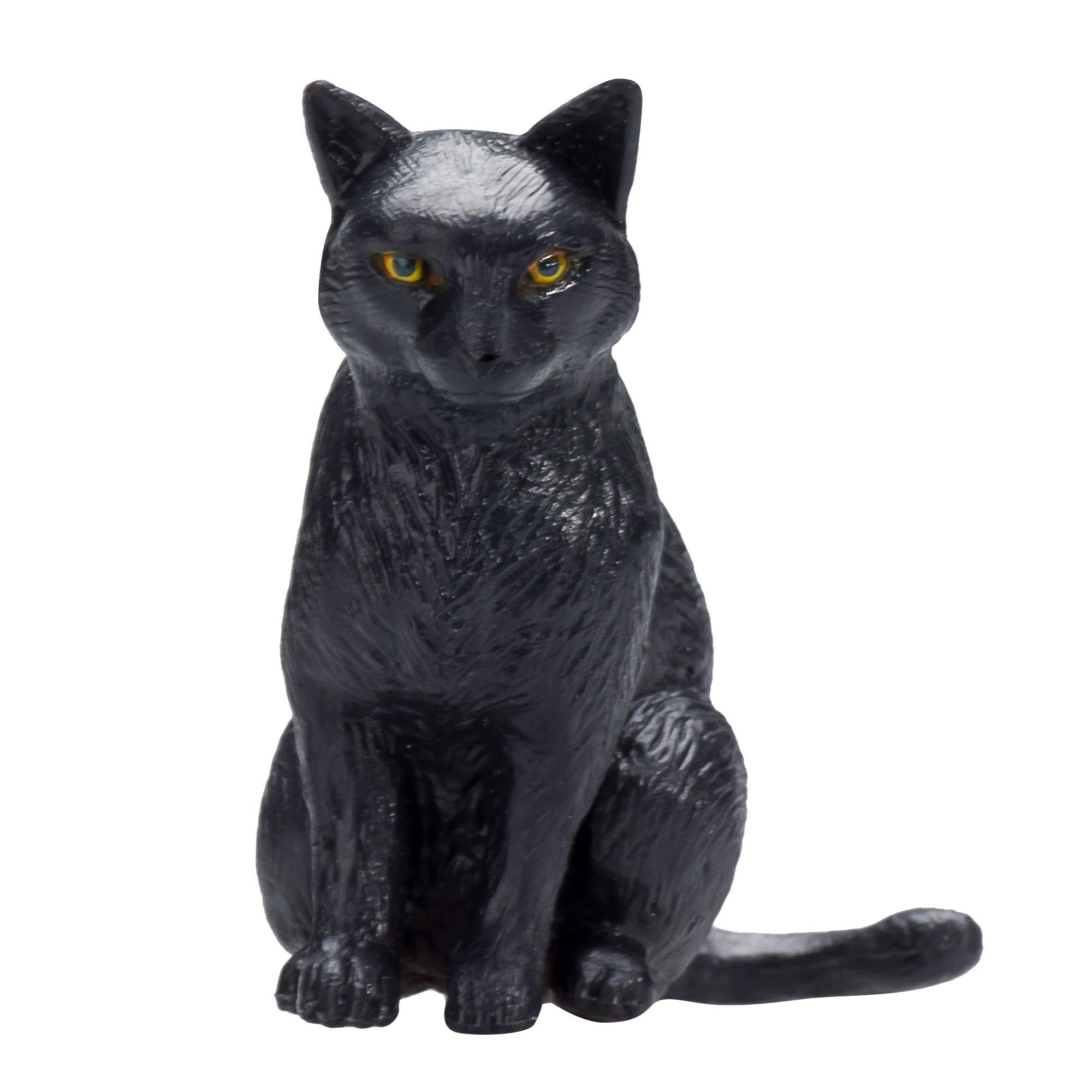 MOJO Cat Sitting Black Pet Farm Animal Model Toy Figure