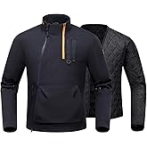RIDEIRON Motorcycle Jacket Men, CE Certified, Winter Windproof Riding Jacket for Cold Weather with Removable Warm L