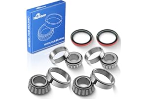 Maxfavor 6PCS Front Wheel Bearing and Seal Kit Replacement for S10 Blazer LLV, GMC Caballero S15 Jimmy Sonoma, Isuzu Hombre 1987-2003 WTA6 WTA34 WS4739