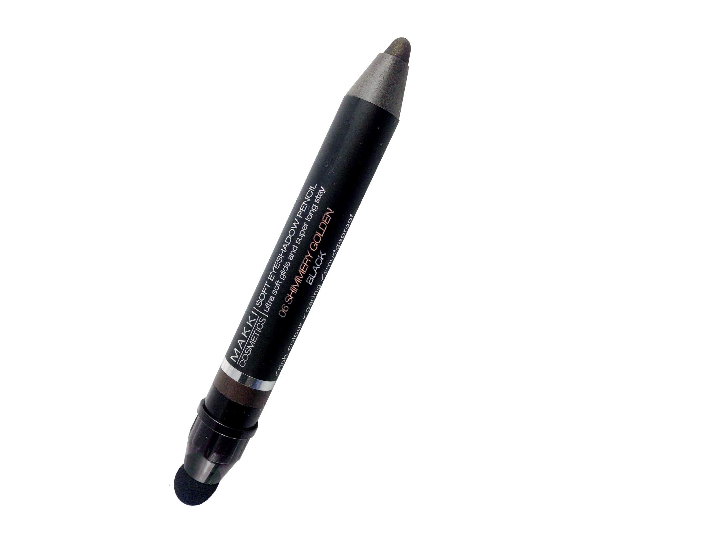 Shimmery Golden Black Soft Eyeshadow/Eyeliner Pencil 06 Colour Eye Shadow and eye liner stick