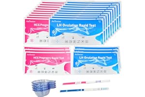 50 Ovulation & 20 Pregnancy Test Strips Kits: Highly Sensitive Accurate Reliable at Home Self-Checking Fertility Predictor ki