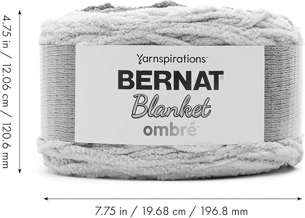 BERNAT BLANKET YARN, BURGUNDY OMBRE