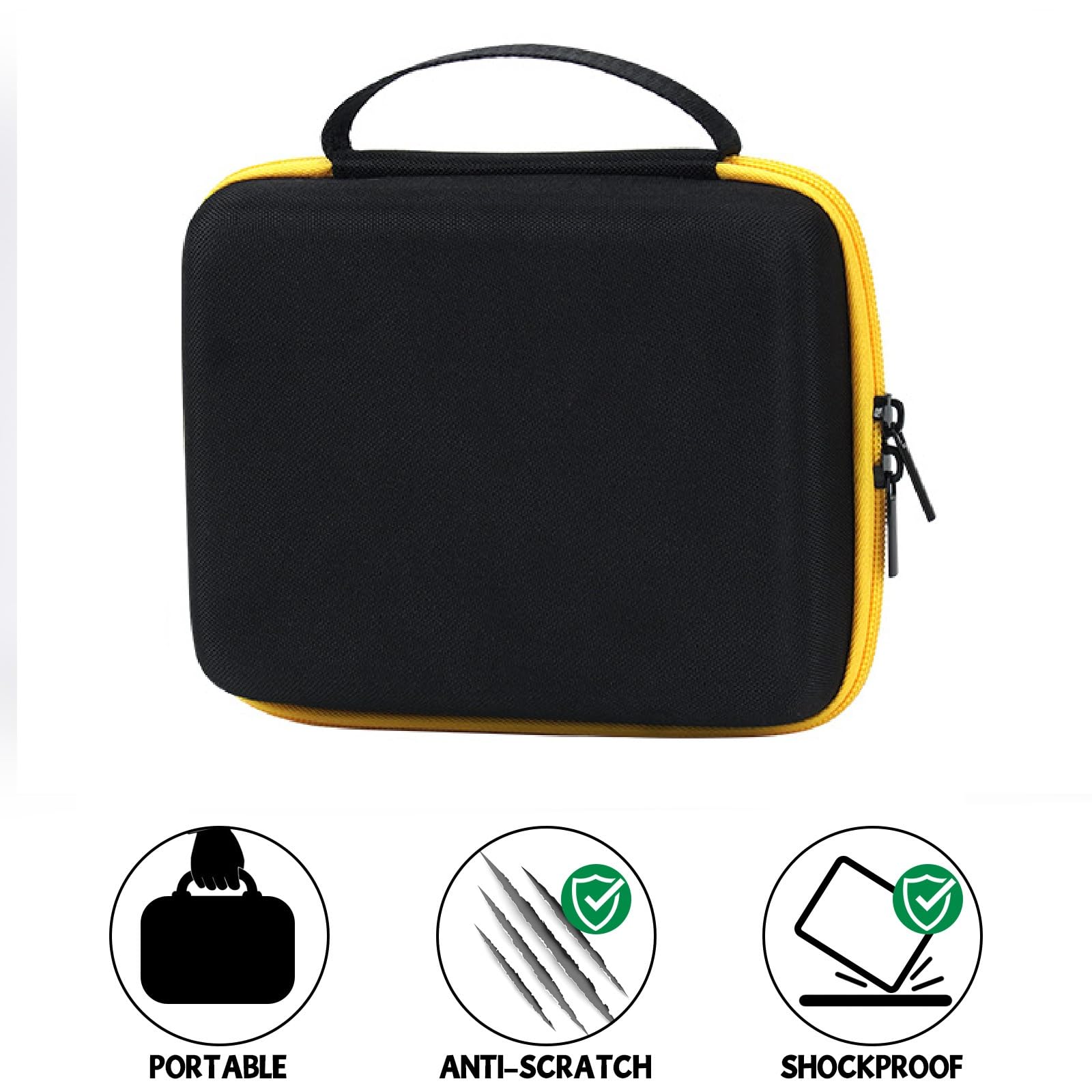 MGZNMTY Portable Storage Case for Teck Deck Ultra DLX Finger Skateboards, Fingerboard Carrying Case Compatible with 8 PCS Tech Deck Fingerboard (Case Only) (Medium, Black)