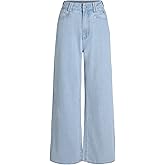 CIDER Jeans for Women High Waist Wide Leg Denim Pants Straight Leg Trouser Pants Mid Waist Trendy