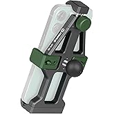 FANAUE Aluminum Motorcycle Phone Holder with 1" Ball Head Adapter Compatible with RAM Mounts B Size Double Socket Arm & Bike 