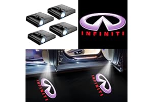 YANF Wireless Car Door Projector Lights Logo for Infiniti, Courtesy Welcome Puddle Lights, Pack of 4
