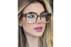 1 PC Women's Acrylic Bohemian Square Frame Fashion Glasses Frame For Daily Reading And Work Commuting