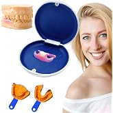 Custom Partial Dentures for Single or Multi-Tooth (1 Tooth) | Removable False Teeth Denture for Missing Teeth | Top &amp; Bottom Flipper Teeth Kit for Men and Women
