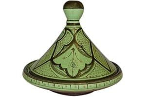 TREASURES OF MOROCCO Moroccan Handmade Serving Tagine Exquisite Ceramic With Vivid colors Original 8 inches Across