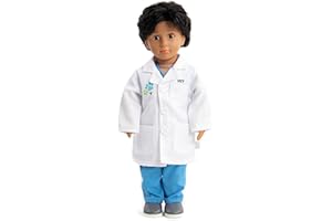 Little Adventures Boys Doll Clothes Costume Outfits - Clothing Fits 16-20 inch Dolls and Plush Stuffed Animals for Pretend Play (Doll Not Included) (Vet)