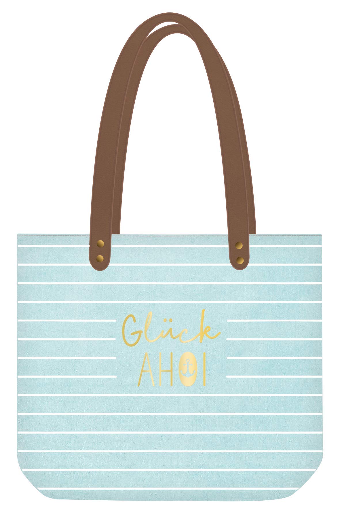 GRAFIK WERKSTATT Das Original Shopper Women’s Shoulder Bag, Blue (Indigo), 47, 5x39x47, 5 Centimeters (B x H x T)